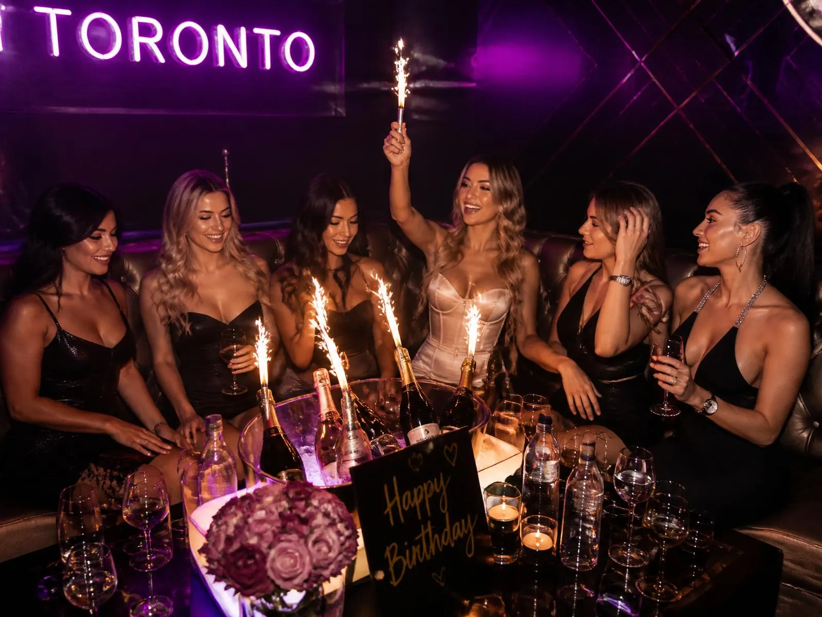 VIP table with bottle service